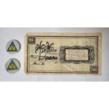 SOUTH WEST AFRICA.Owambo Propaganda Leaflet & Etango Badges