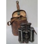 BOER WAR. British Named Officers Binoculars & Case