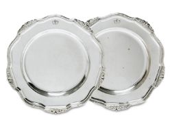 Zwei Teller. Bremen-Hemelingen, 20. Jh., Wilkens & Söhne | Silber.