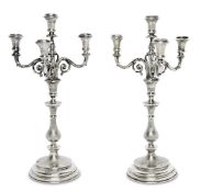 Ein Paar Leuchter. Deutschland, 19. Jh. | Silber.