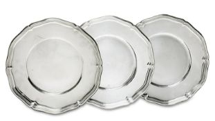 Satz von zwölf Tellern. Bremen-Hemelingen, 20. Jh., Wilkens & Söhne | Silber.