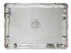 Tablett. Dresden, 18. Jh., wohl Carl David Schrödel | Silber.
