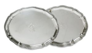 Ein Paar ovale Tabletts. Kopenhagen, 1921 und 1939, Christian F. Heise und Johannes Siggaard | Si...