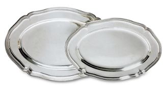 Zwei Platten. Bremen-Hemelingen, 20. Jh., Wilkens & Söhne | Silber.