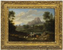 Berchem, Nicolaes - Umkreis: Südliche Landschaft mit Hirtinnen