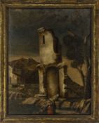 Travi, Antonio (Attrib.): Ruinenlandschaft mit Auffindung des Mosesknaben