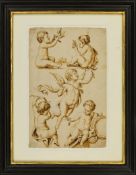 Schönfeld, Johann Heinrich (Attrib.): Figurenstudie mit Putten