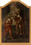 Taufe Christi im Jordan durch Johannes den Täufer, Süddeutschland, 2. H. 17. Jh.