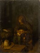 Ter Borch, Gérard - Kopie nach: Ein Knabe floht seinen Hund