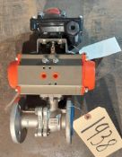 ITEM 1938: 1 IN. JFLOW CONTROLS BALL VALVE WITH ACTUATOR, RIGGING FEE: $50