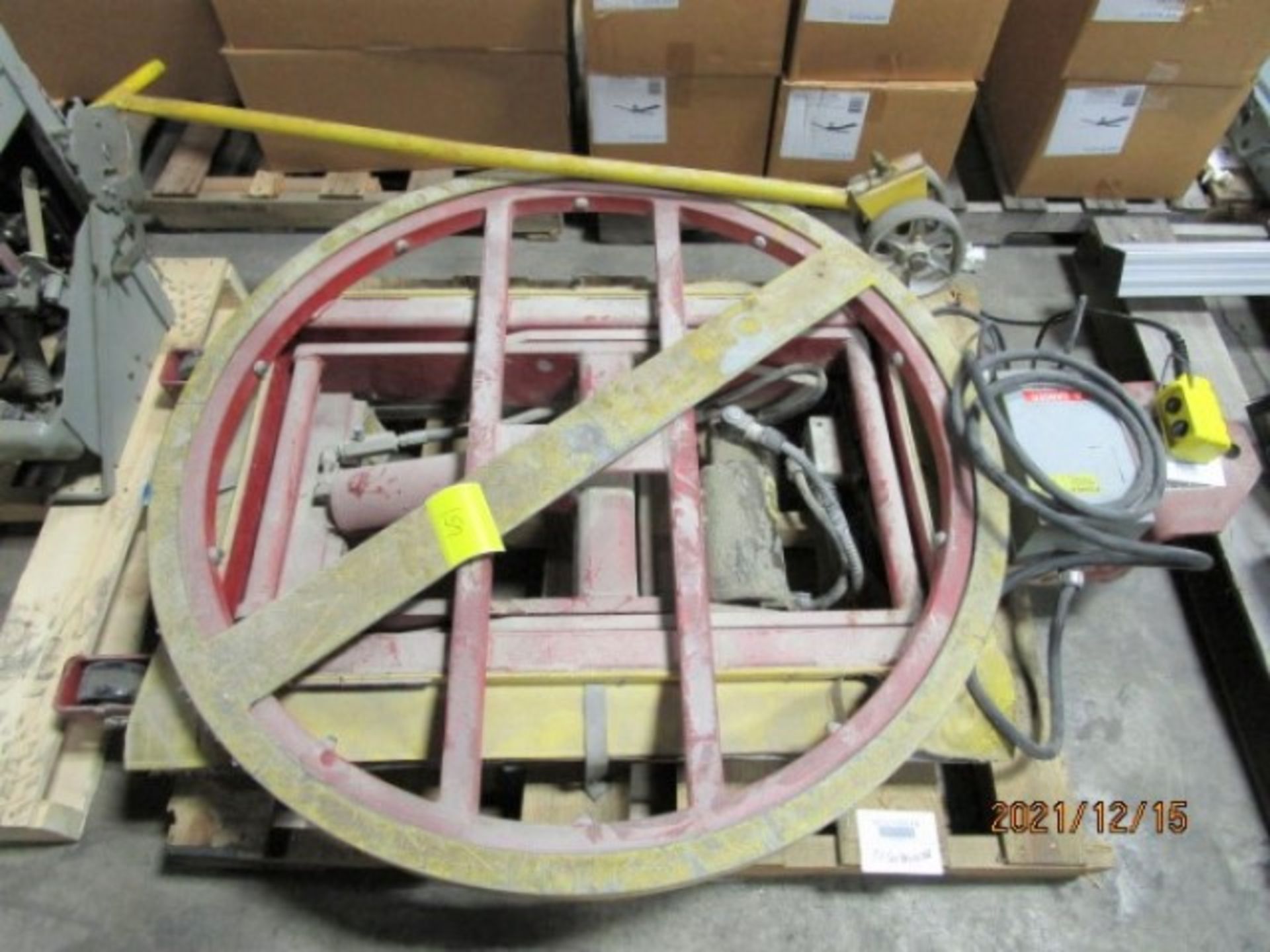 ITEM 1969: SOUTHWORTH Portable Electric Hydraulic Turntable Lift, RIGGING FEE: $100 - Image 8 of 8