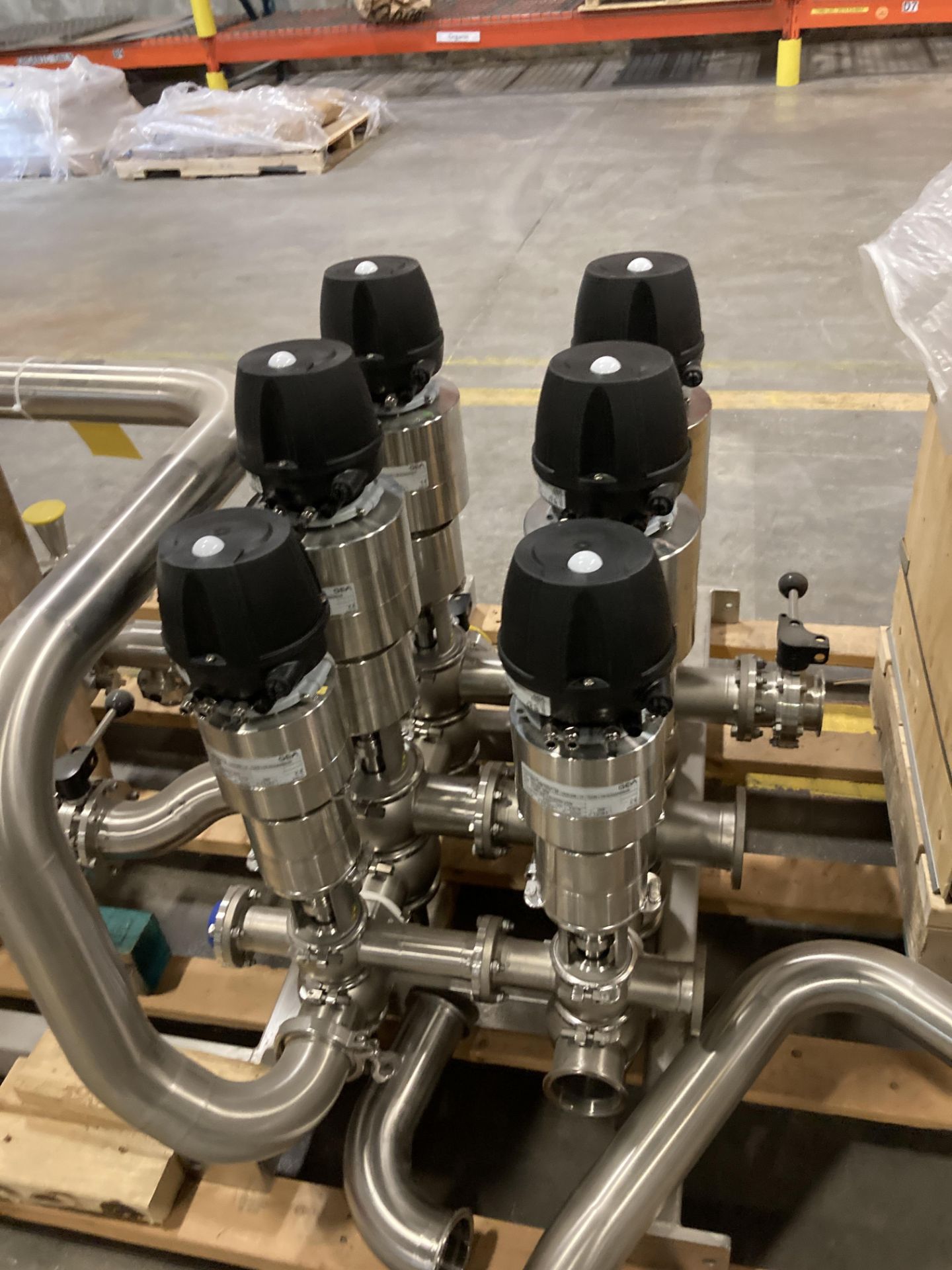 Piping Module Assembly Piping module with GEA valves BEC-OD2/OD3-SZ-CB and 2 15 hp Fristam ...