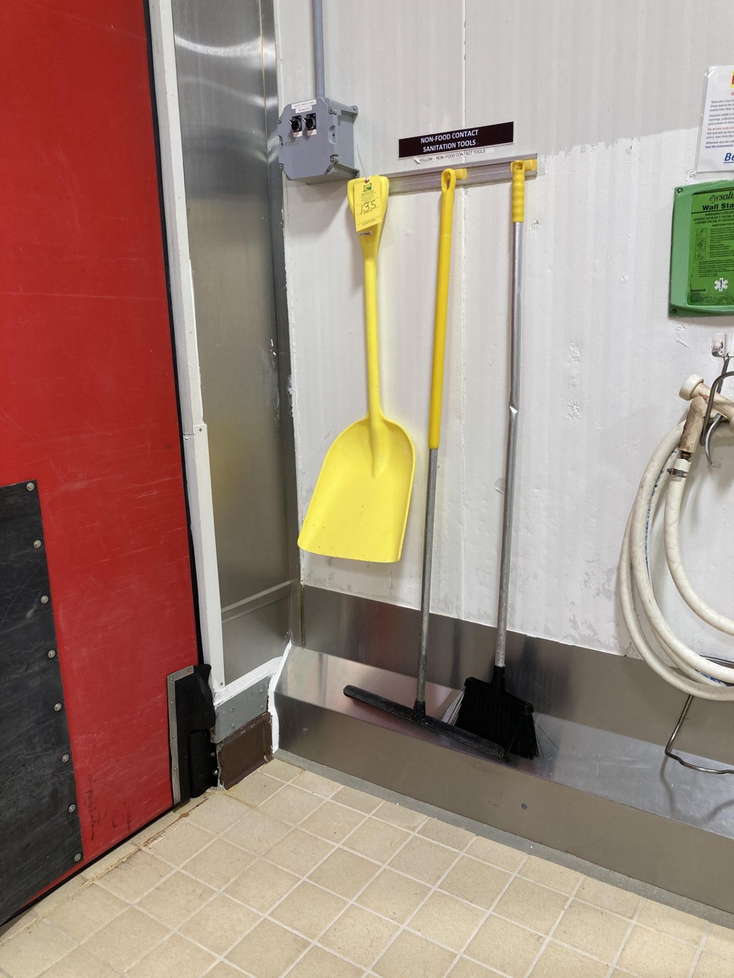 Squeegee For Under Racking System Lot of Shovels, Squeegee, and Wall Rack ***LOADING & RIG FEE OF ...