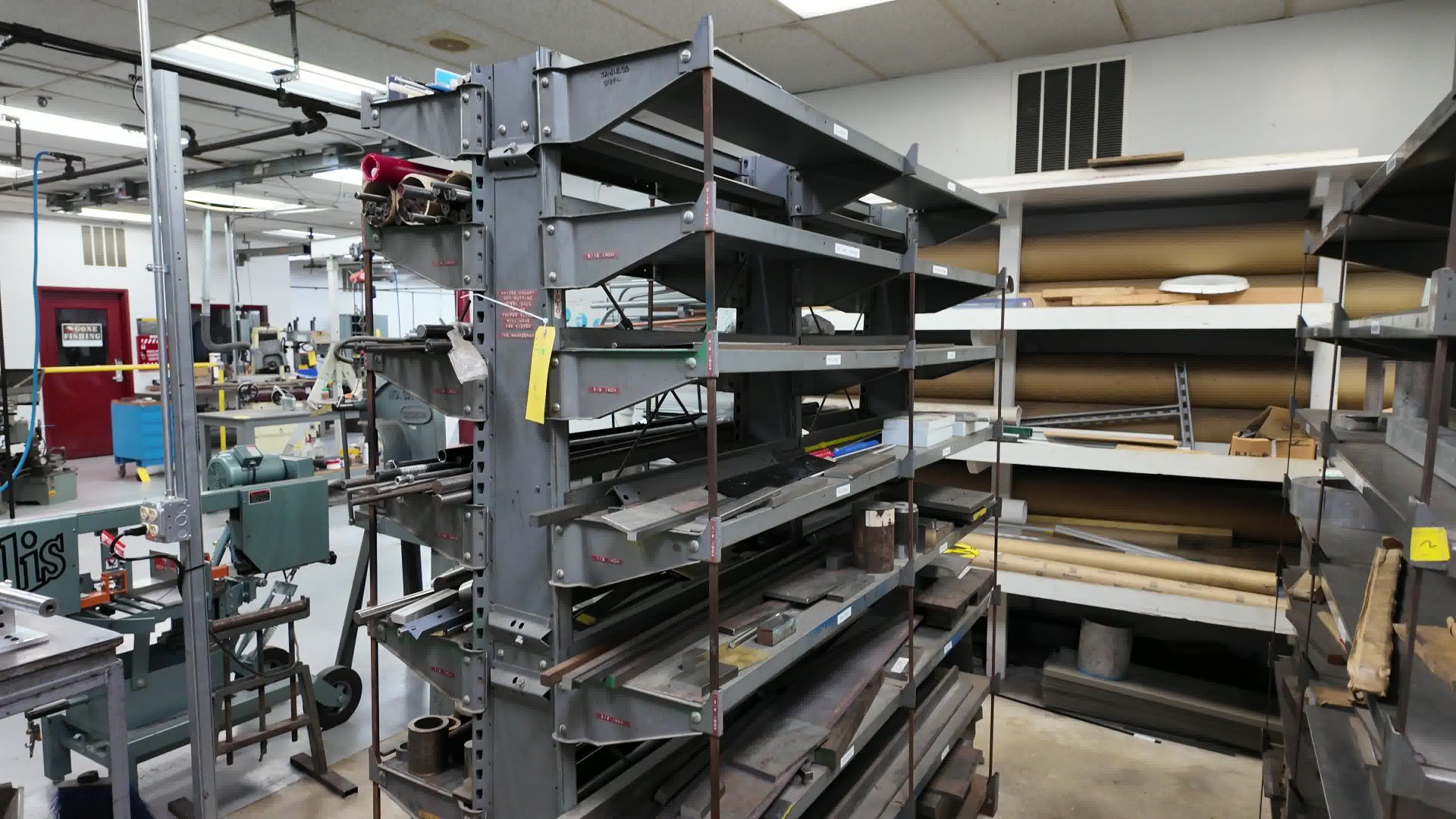 Sop Storage Racks Machine Shop Storage Racks, Includes Contents (All Photoed), Rigging ...
