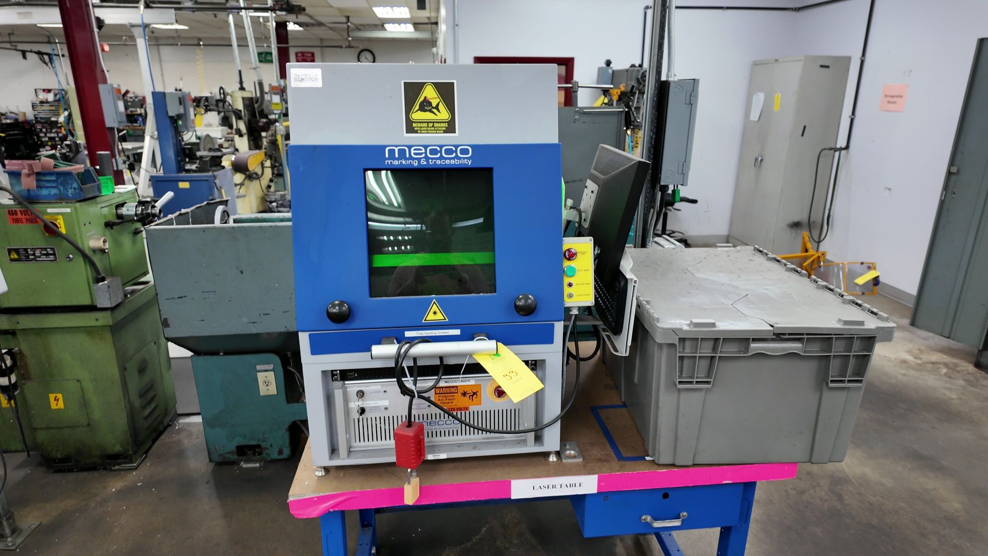 MeccoMark Benchtop Laser Engraving/ Marking Unit w/ Enclosed Housing ...