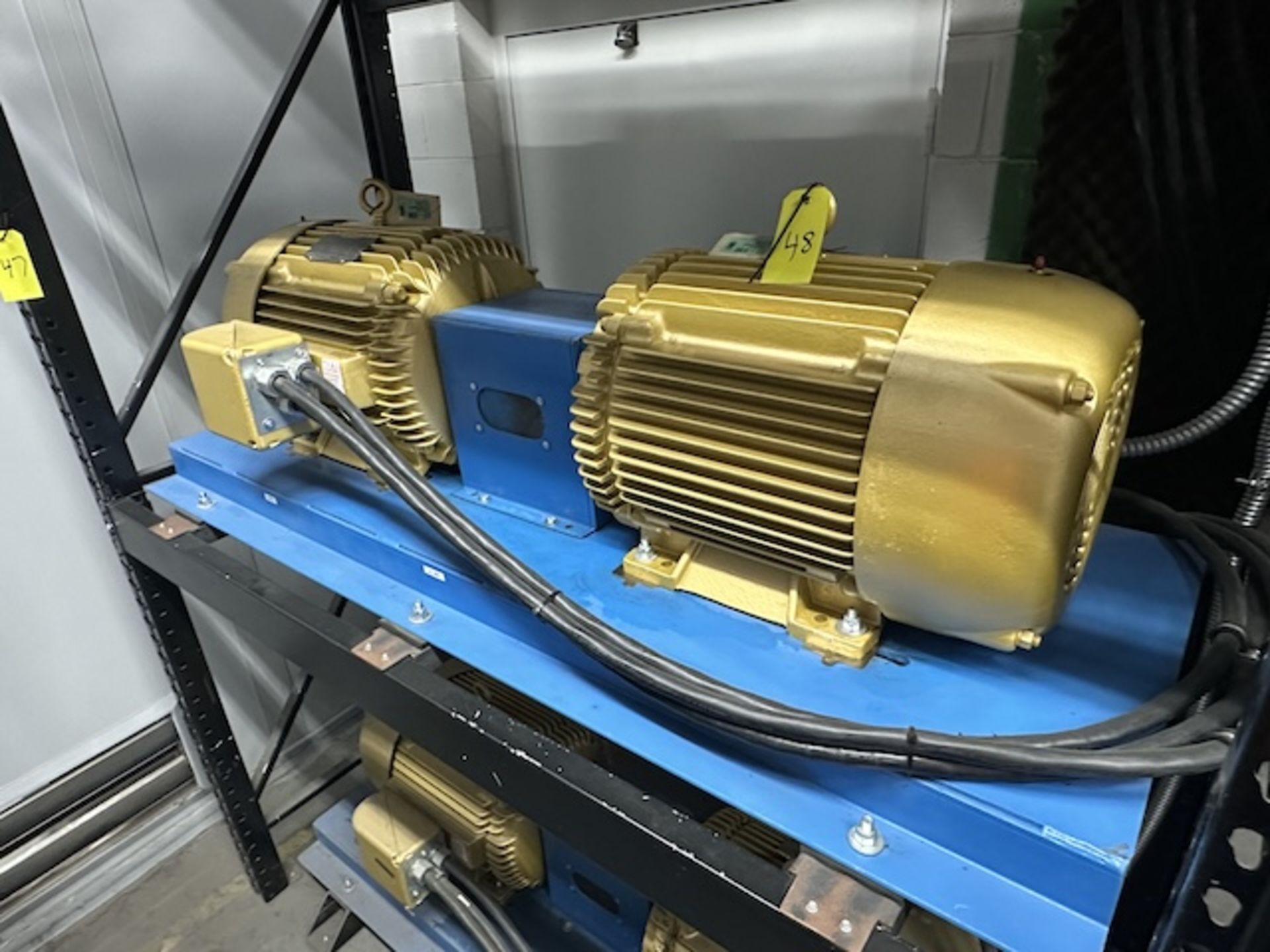 Baldor Reliance Super E Dual Motor Test Unit 30 HP Motors Removal baldor-reliance-super-e-dual-motor-test-unit-30-hp-motors-removal