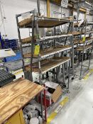 Portable Flow Rack with Wooden Shelves, Removal/ Loading Fee: $35