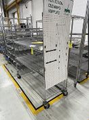 Wire Shelving Unit with Pegboard Panel, Removal/ Loading Fee: $25