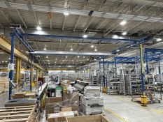 Gorbel 250 lb Workstation Crane with CM ShopStar Hoist, Approximate Dims: 20'-7" L x 16'-4 1/2" W x