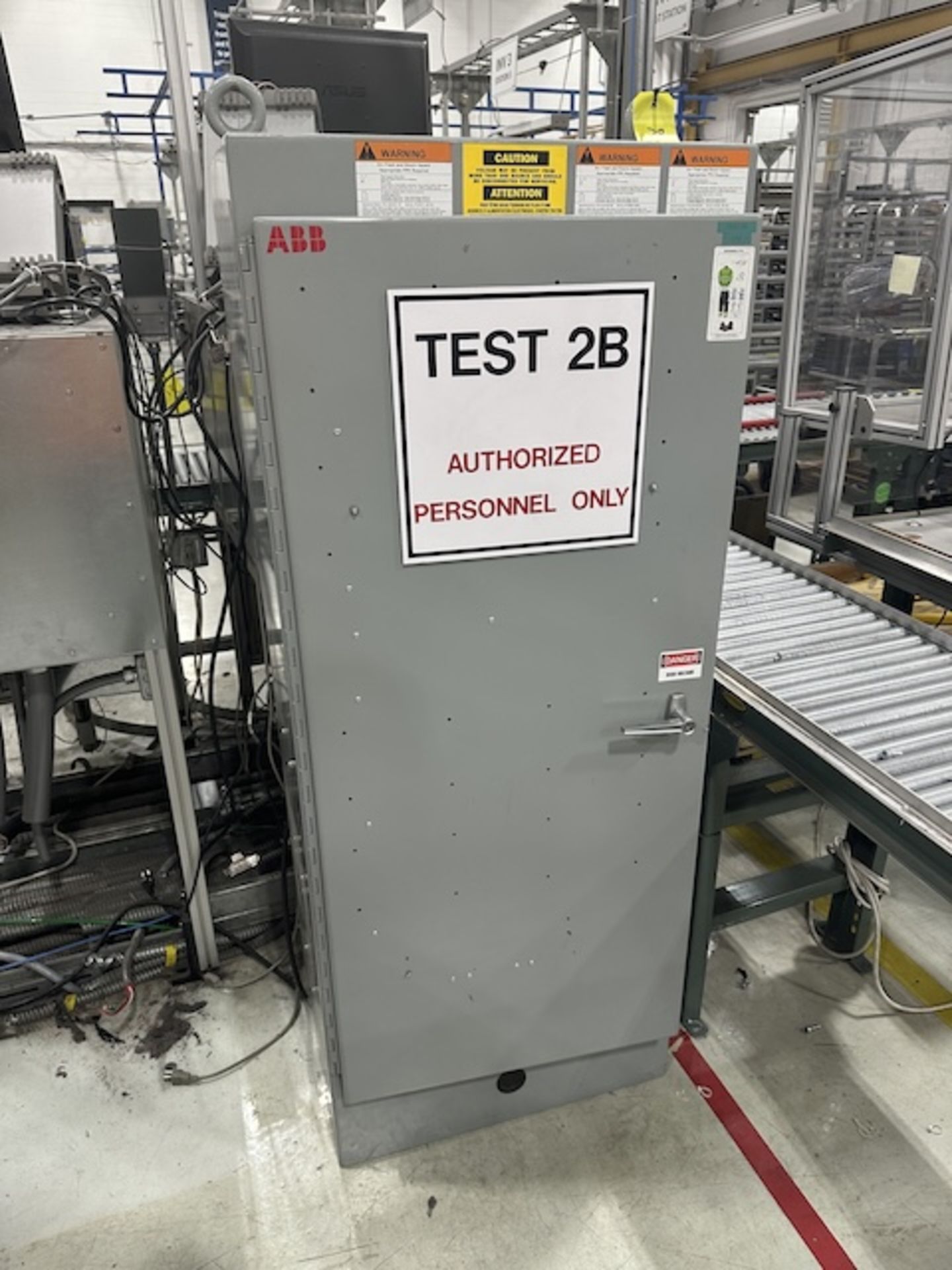 Abb Test Rig ABB TEST 2B - drive test bay with control cabinet; ABB A145-30 soft ...