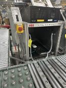 ABB TEST 4D - drive test bay with control cabinet; labeled power/terminal boards, Removal/ Loading