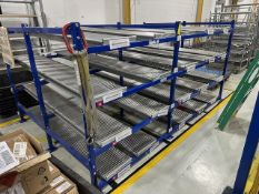 Blue Frame Gravity Flow Rack, Removal/ Loading Fee: $75
