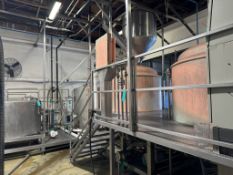 20 bbl Brewhouse (Beiraplan), Copper-cladded, includes: Mash-Tun/Kettle , Lauter-Tun, Grist-case,