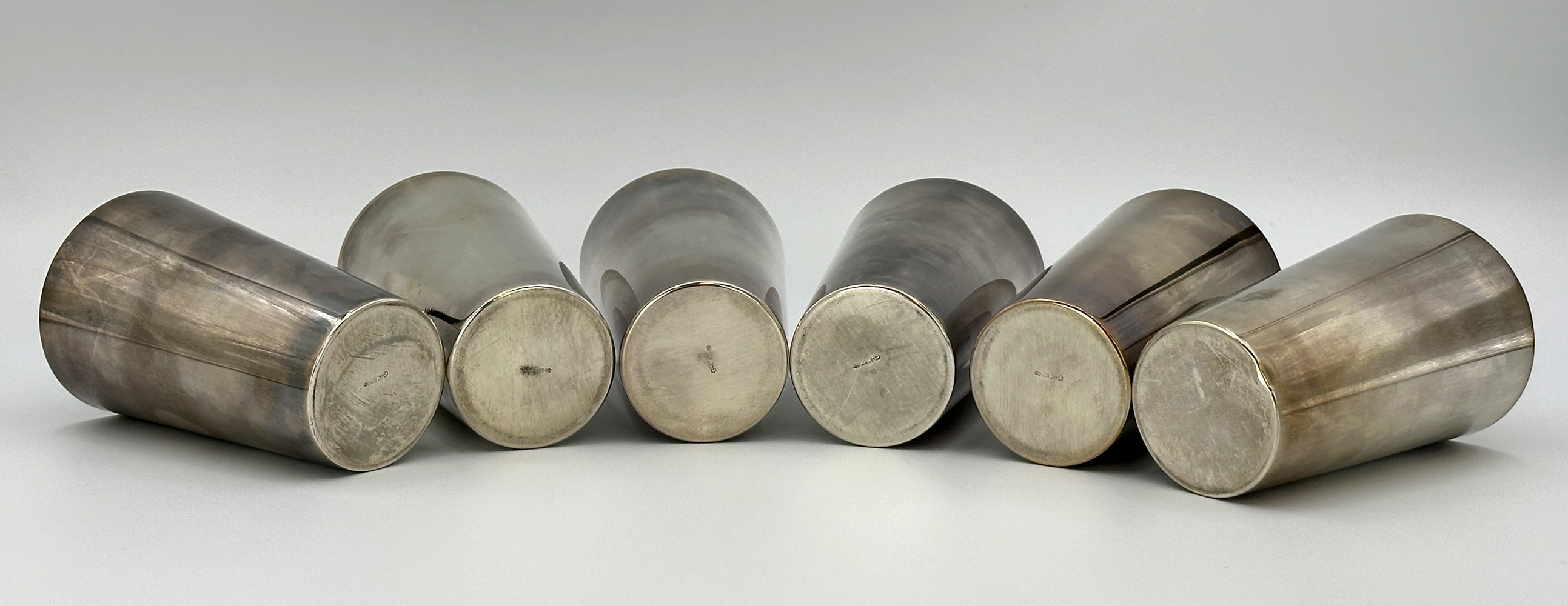 6 silver cups. 925 sterling. - Image 6 of 10