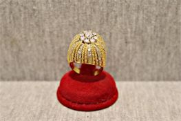 Schwerer Galaring 18 Karat Gelbgold