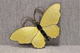 Schmetterlingsbrosche Silber David Anderson