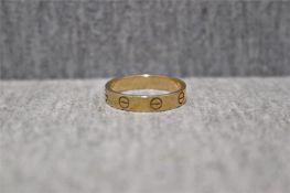 Cartier Love Ring kleines Model Gelbgold