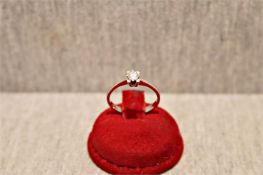 Solitärring Weißgold 14 Karat 0,25ct