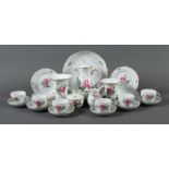 Kaffeeservice "Rote Rose" für 6