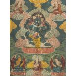 Thangka mit Yamantaka Wohl Tibet,