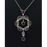 Jugenstilcollier 1910-1930, wohl