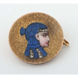 Brosche mit Emaille 20. Jh.,