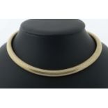 Schlangenhalsreif modern, Gelbgold