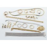 Schmuckkonvolut Gelbgold modern,