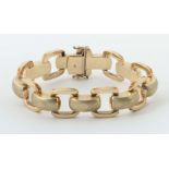 Gliederarmband 20. Jh., Gelbgold 333,