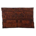 Tuch mit Kanaga-Maskenfiguren Mali,