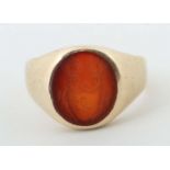 Siegelring 20. Jh., mit graviertem