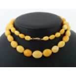 Bernsteinkette modern, im Verband, D: