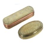 2 variierende Tabakdosen wohl