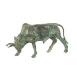 Bildhauer des 20. Jh. "Stier", Bronze,