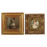 Maler des 19. Jh. zwei Damenportraits,