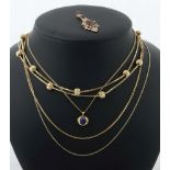 Konvolut Schmuck 20. Jh., best. aus 2