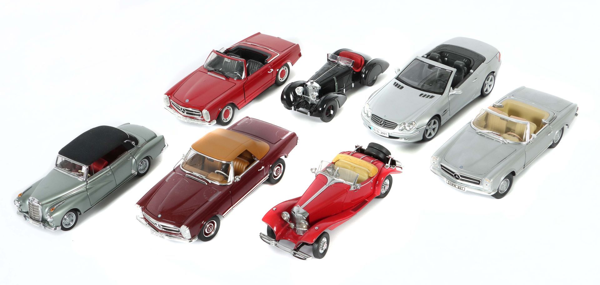7 Mercedes Benz Modelle M 1:18, CMC: