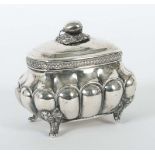Zuckerdose 19. Jh., Silber 13-lötig,