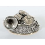 Jagdliche Schnapsschale 20. Jh.,