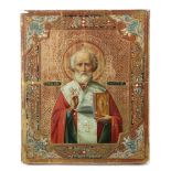 Ikone "Hl. Nikolaus" Russland, 19./20.